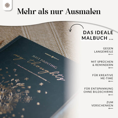 Malbuch Erwachsene "JUST PAINTING MY THOUGHTS”